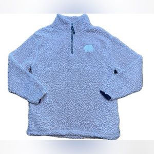 ivory ella - Woman’s Three Quarter Zip Sherpa Jacket - Baby Pink - Size XS